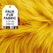 FabricLA | Shaggy Faux Fur | Fabric by The Yard | 72" X 60" Inch Wide | Craft Furry Fabric | Sewing, Apparel, Rugs, Pillows & More | Faux Fluffy Fabric | Golden Yellow, 2 Yard